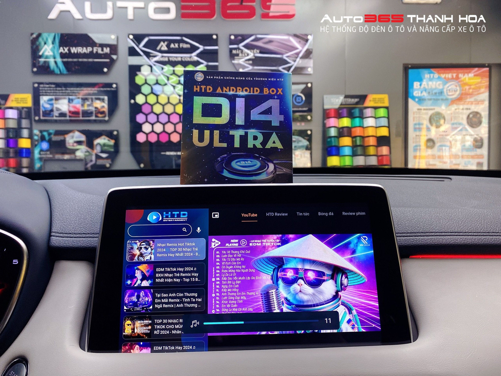 Lắp màn hình Android box cho xe tại Thanh Hóa
