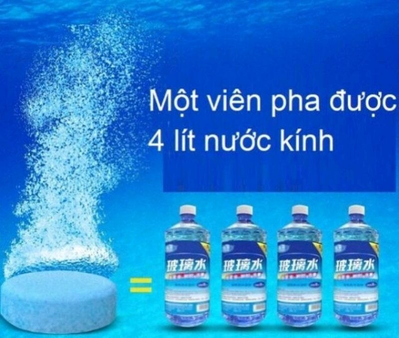 Liều lượng pha viên sủi rửa kính ô tô tiêu chuẩn