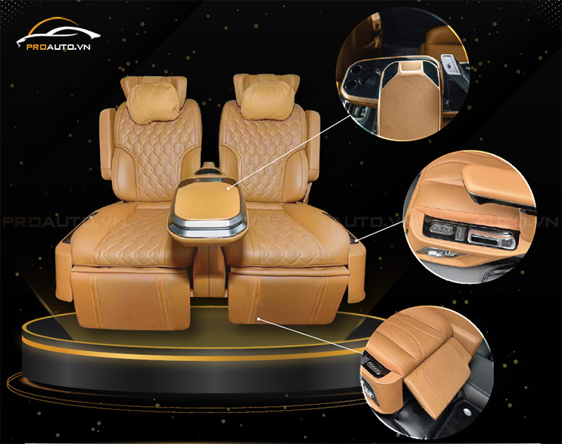 Mẫu ghế Limousine SUV PRO 3 với chỉnh điện và massage
