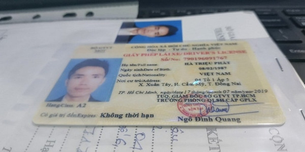 Mẫu giấy phép lái xe mới khi đổi bằng lái xe ô tô hết hạn