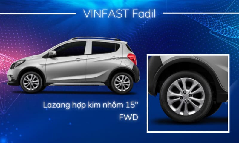Một kiểu mâm xe ô tô hợp kim nhôm tiêu biểu cho dòng xe hạng A