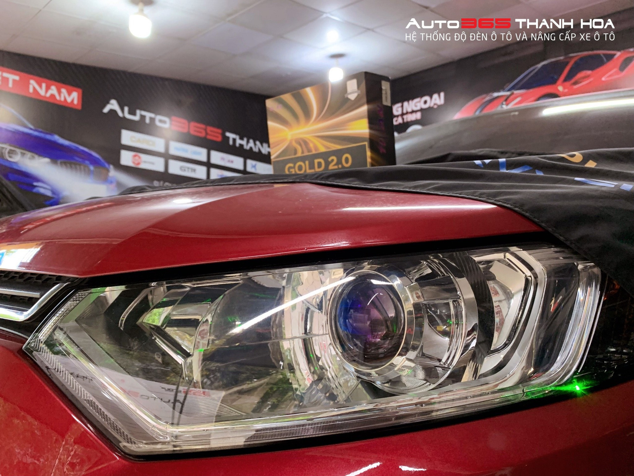 Nâng cấp đèn pha cho xe tại Auto365 Thanh Hóa