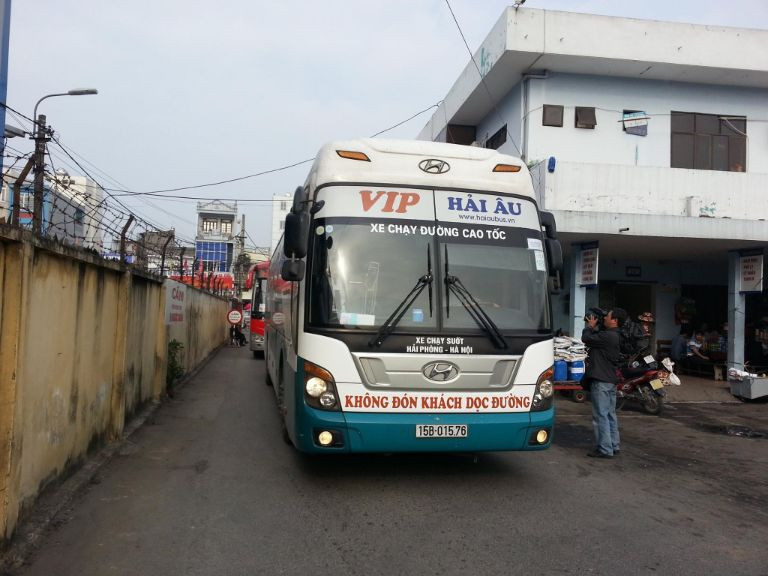 Nhà xe Hải Âu tuyến Hà Nội Hải Phòng có tần suất hoạt động dày đặc