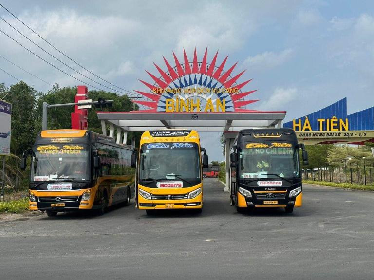 Nhà xe phục vụ hành khách trên tuyến Châu Đốc đi Kiên Giang