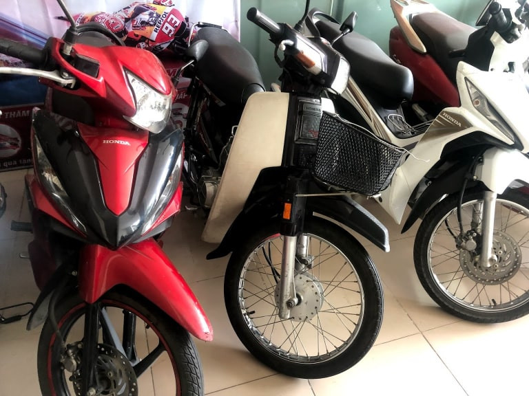 Nhiều loại xe máy đa dạng phục vụ nhu cầu thuê ở Quận 5