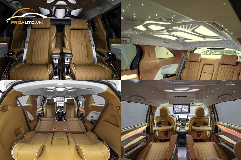 Nội thất xe độ Limousine gói cao cấp