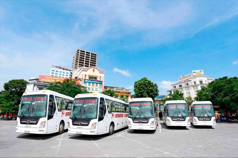 Nội thất xe giường nằm phục vụ tuyến đường dài từ Bến xe Hà Tĩnh