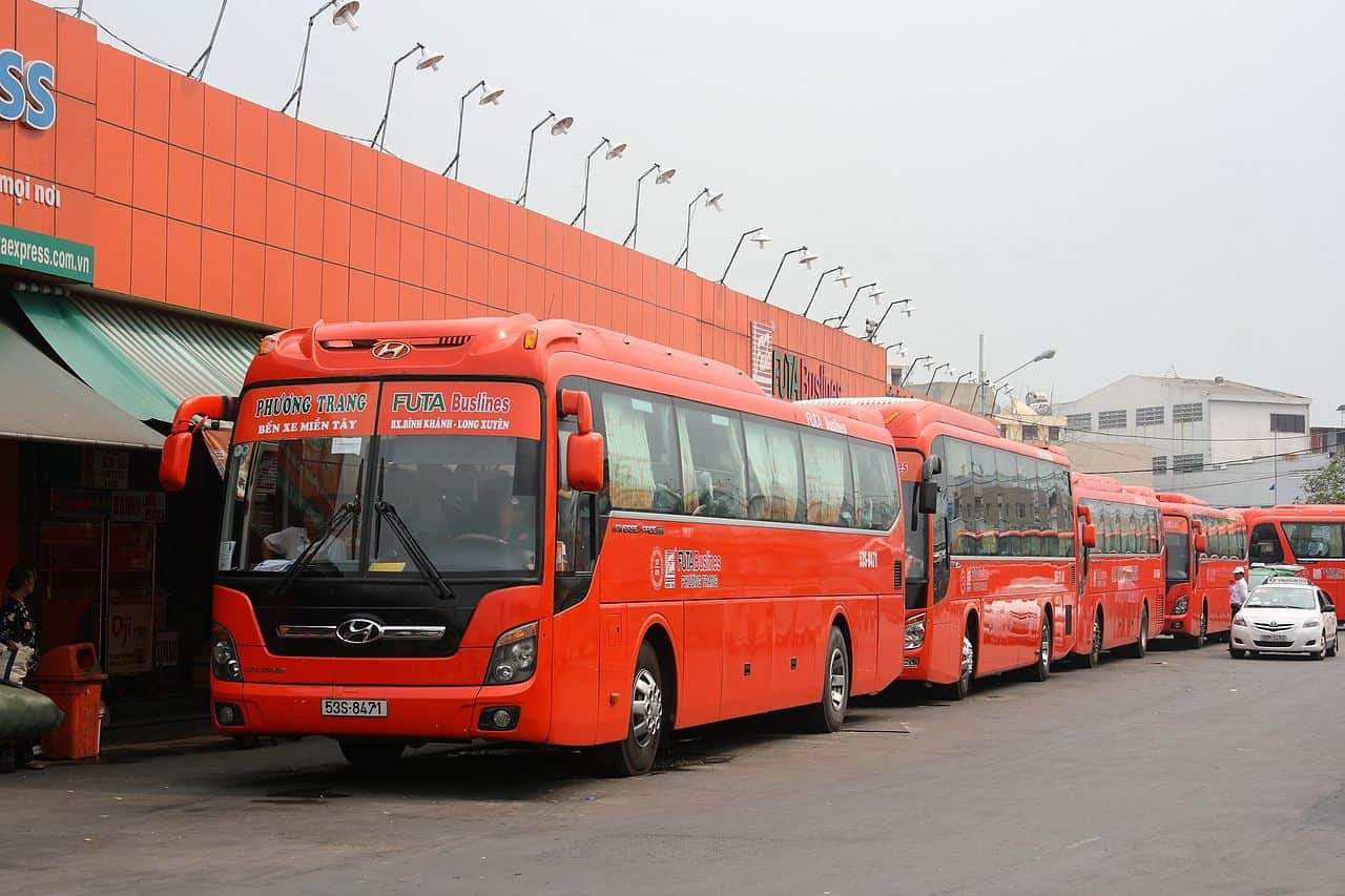 Nội thất xe giường nằm Phương Trang phục vụ tuyến Đà Nẵng Sài Gòn