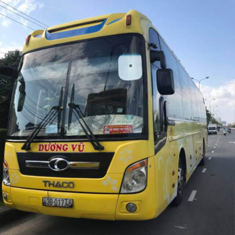 Nội thất xe khách Dương Vũ đi Thanh Hóa từ Hải Phòng với giường nằm bọc da sạch sẽ