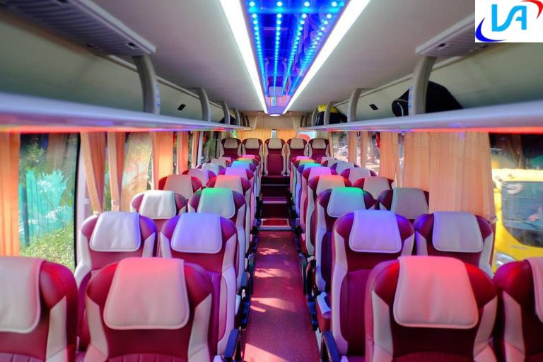 Nội thất xe khách Thống Nhất được thiết kế hài hòa
