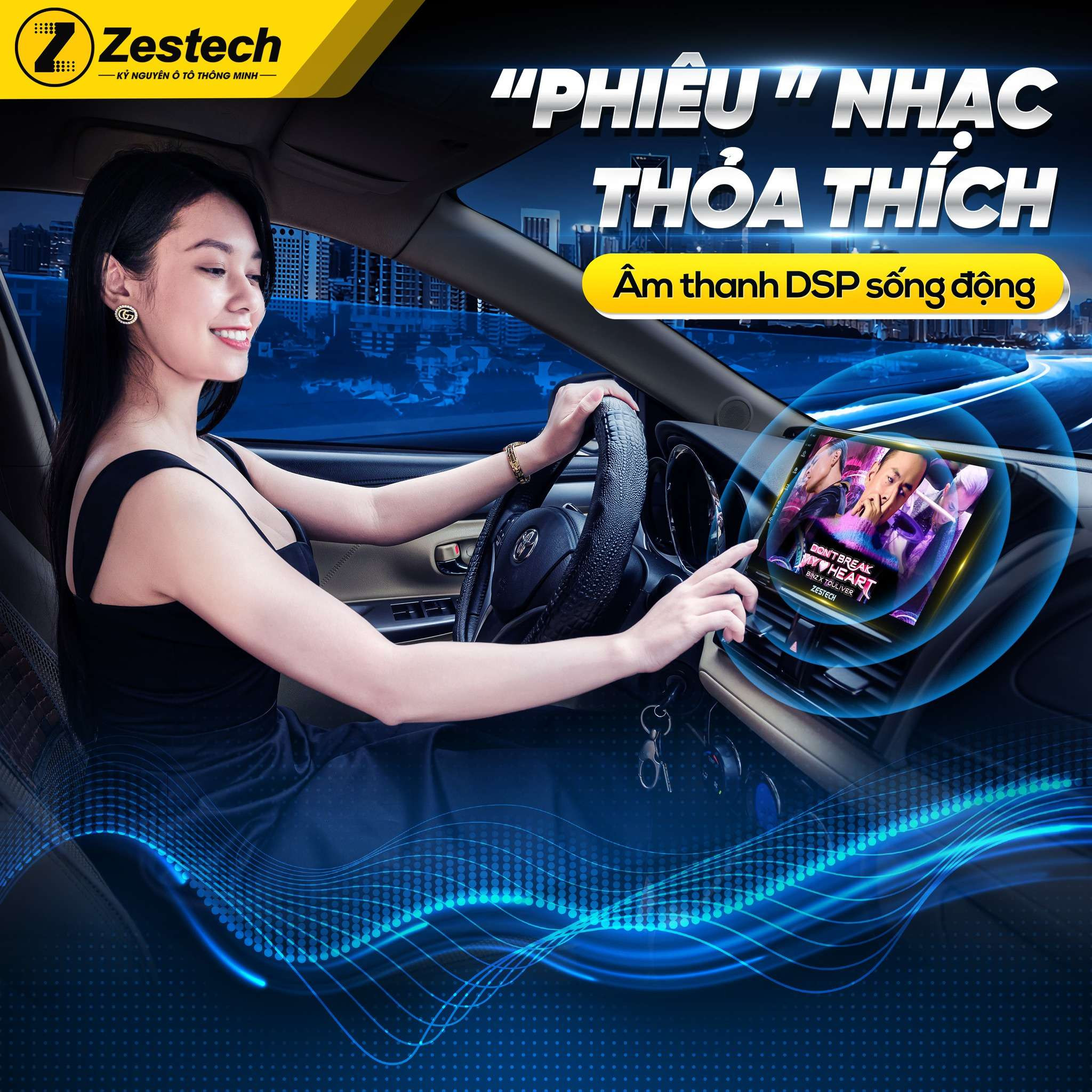 Tính năng giải trí đa phương tiện trên màn hình Zestech Z800 Pro