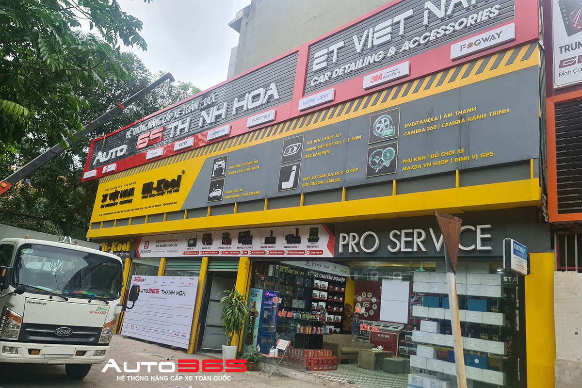 Trung tâm độ xe Thanh Hóa Auto365 từ bên ngoài
