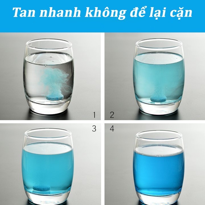 Viên sủi hòa tan nhanh chóng trong nước