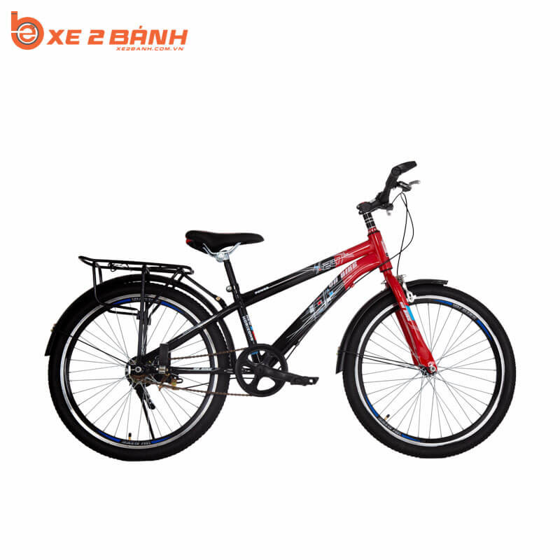 Xe đạp học sinh VHBIKE POWER 24 inch phối màu đỏ đen năng động