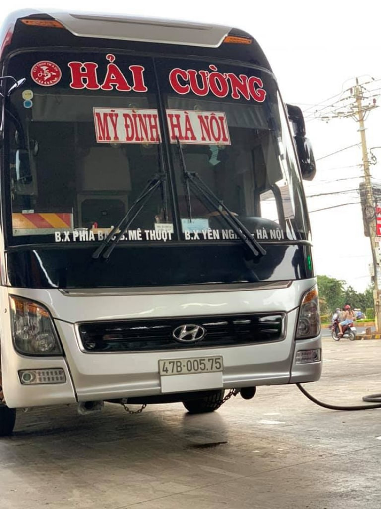 Xe Hải Cường đón khách tại Mỹ Đình – Nước Ngầm
