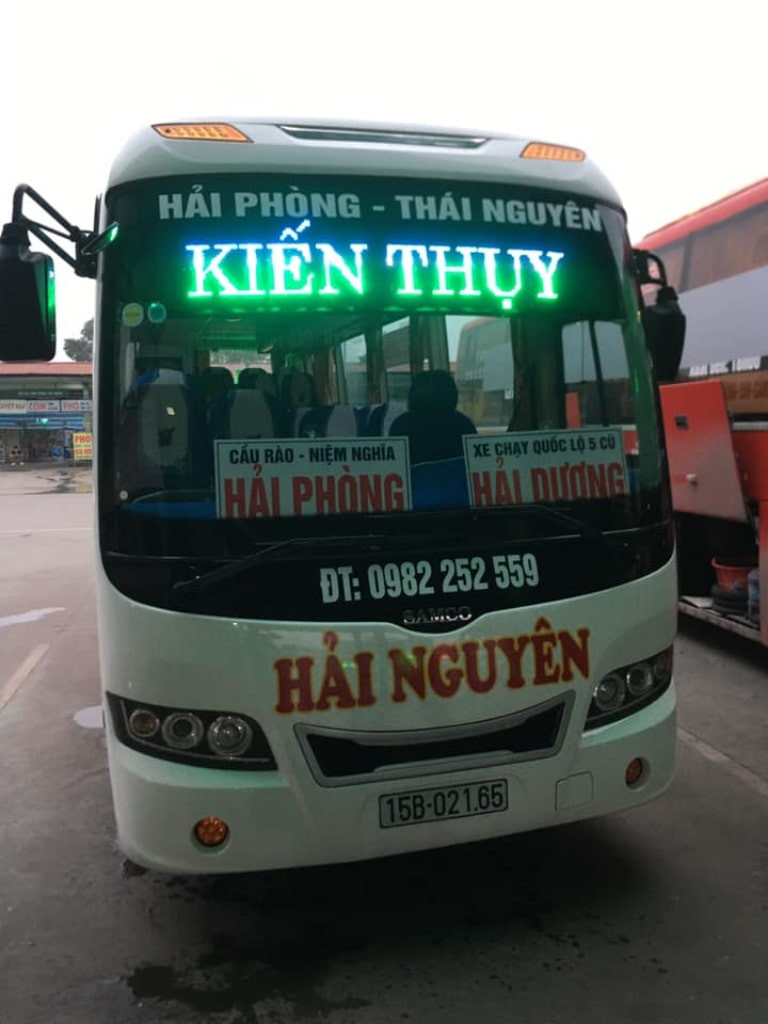 Xe khách Hải Nguyên loại 29 và 35 chỗ trên tuyến Hà Nội Hải Phòng