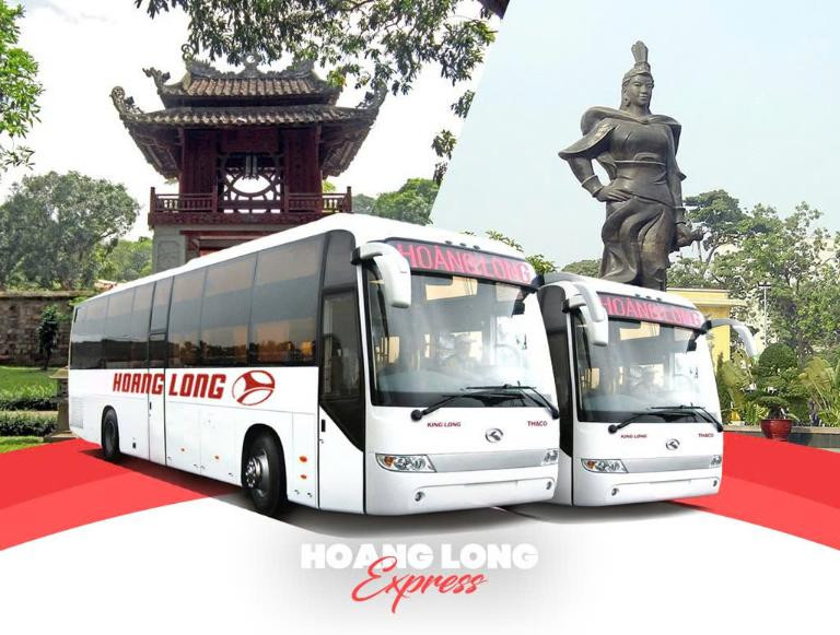 Xe khách Hoàng Long phục vụ tuyến Hà Nội Hải Phòng