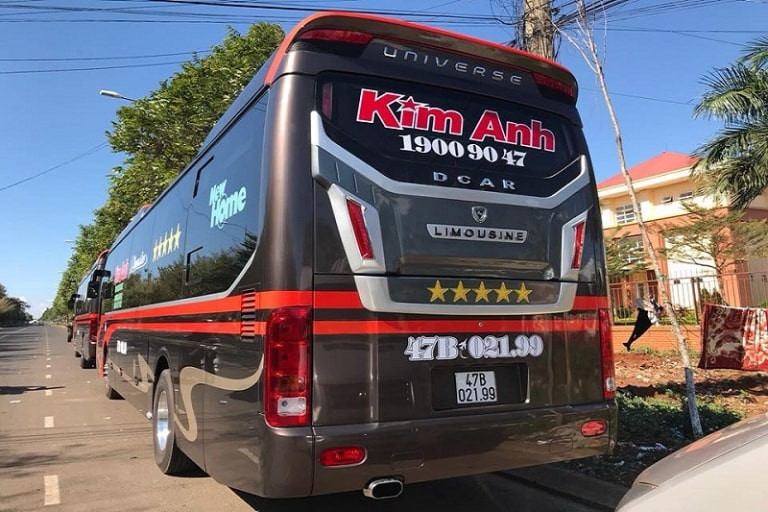 Xe khách Kim Anh với dịch vụ tốt trên tuyến Sài Gòn Đắk Lắk