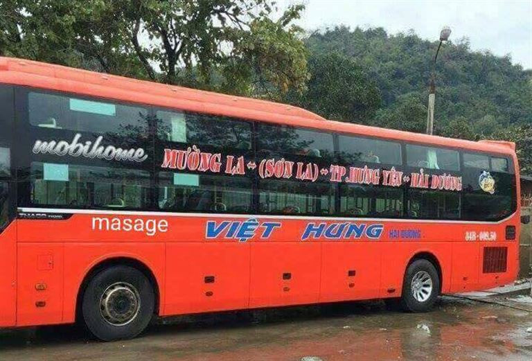 Xe khách Việt Hưng phục vụ lộ trình từ Nghệ An đến Hải Dương