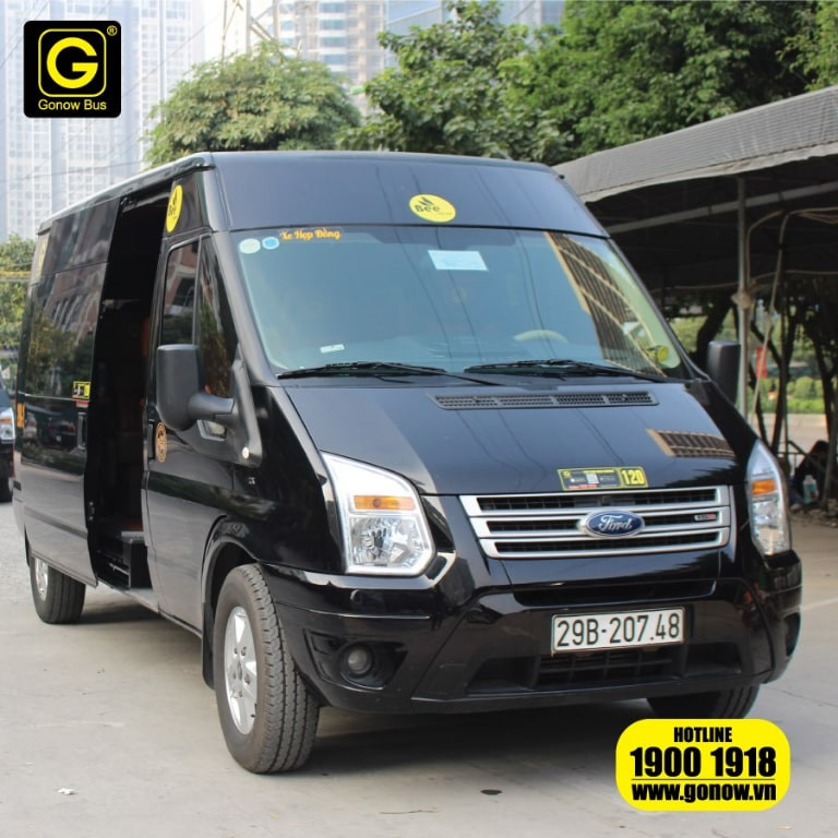 Xe limousine Go Now 9 chỗ màu đen sang trọng, lựa chọn chất lượng cho tuyến Hà Nội - Hải Phòng