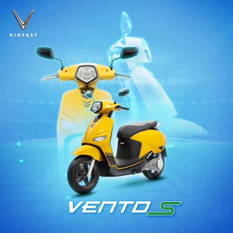 Xe máy điện VinFast Vento S với đường nét tinh tế