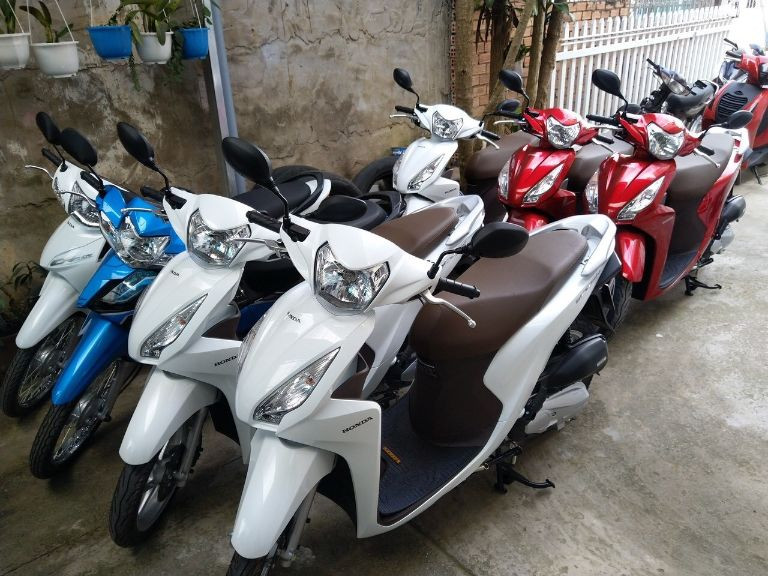 Xe máy đời mới đảm bảo chất lượng cho du khách thuê xe máy tại Hà Tiên