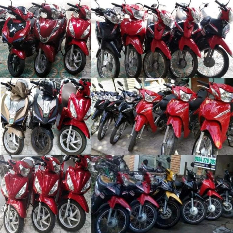 Xe máy sẵn sàng phục vụ du khách thuê tại FLC Quy Nhơn