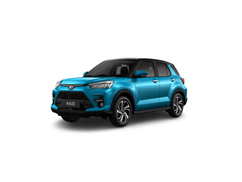 Xe Toyota Raize màu xanh lam hoặc đen - gợi ý màu xe hợp với người mệnh Mộc