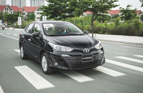 Xe Toyota Vios màu đen phù hợp với người tuổi Quý Hợi mệnh Thủy